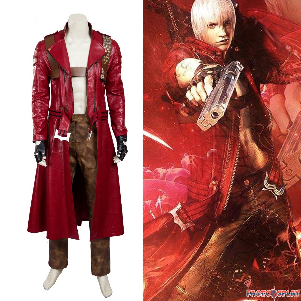 Devil May Cry 3 Dante Red Trench Coat