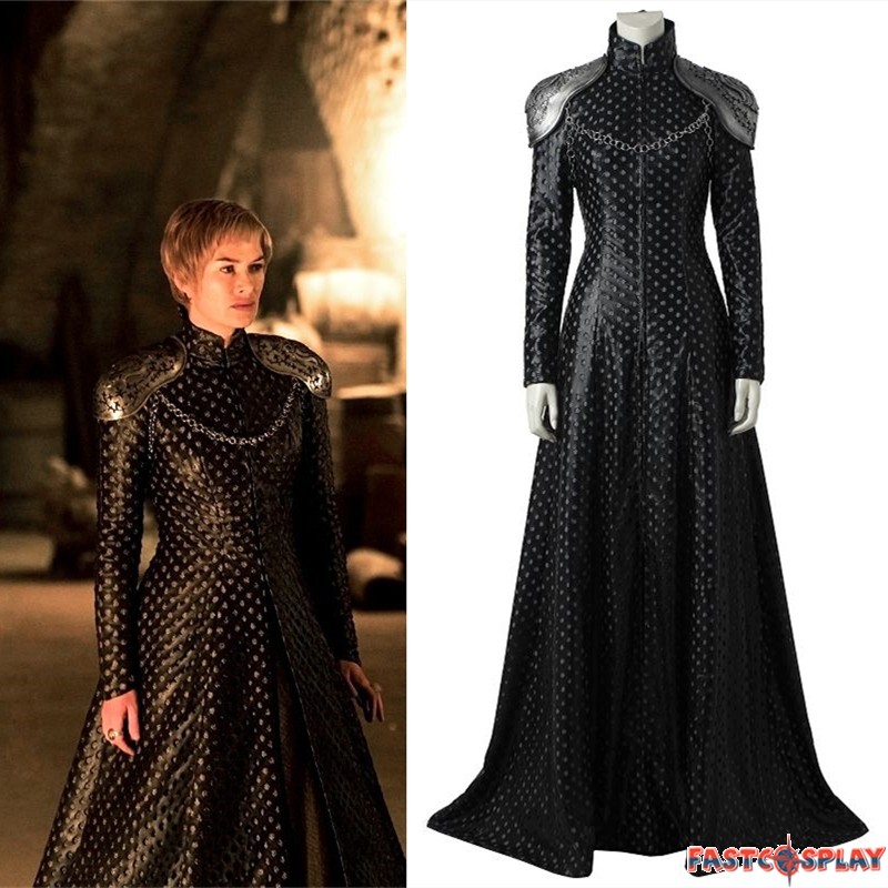 Game of Thrones 7 Cersei Lannister Cosplay Costume Dress Outfit