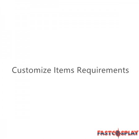 Customize Items Requirements #F00026405