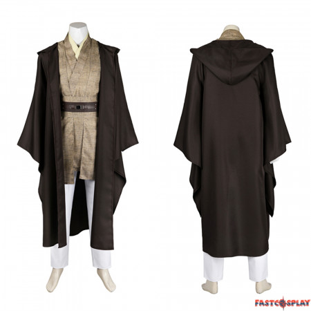 Star Wars Attack of The Clones Mace Windu Cosplay Costume Economical Version