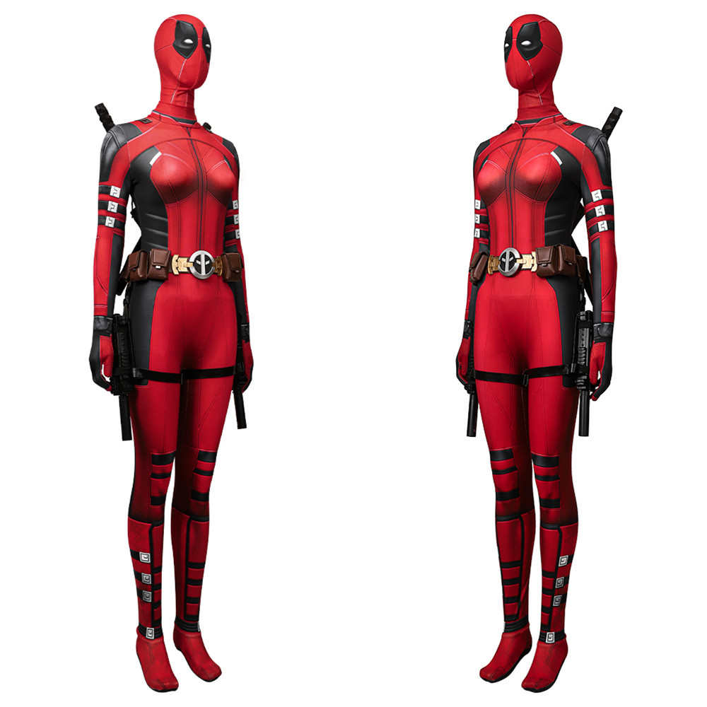 Deadpool 3 Female Deadpool Cosplay Jumpsuit