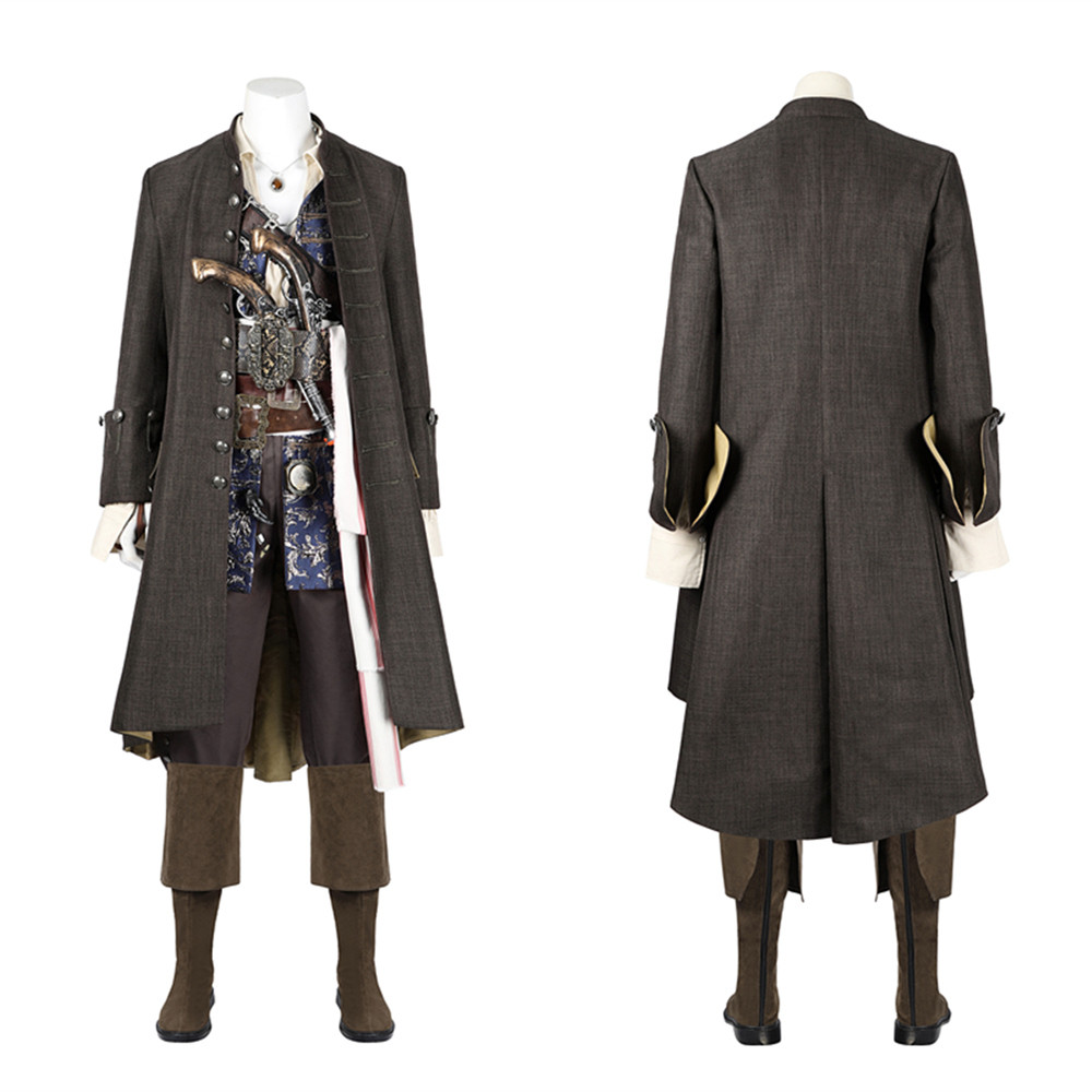 Pirates of The Caribbean Jack Sparrow Jackie Cosplay Costume