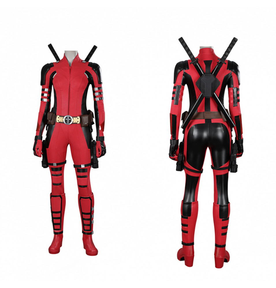 2024 Deadpool 3 Lady Deadpool Cosplay Costume Deluxe