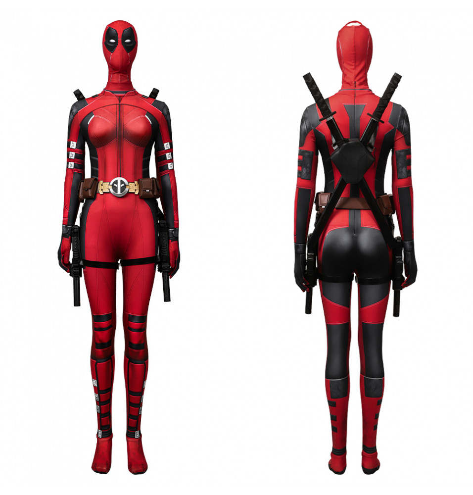 Deadpool 3 Female Deadpool Cosplay Jumpsuit