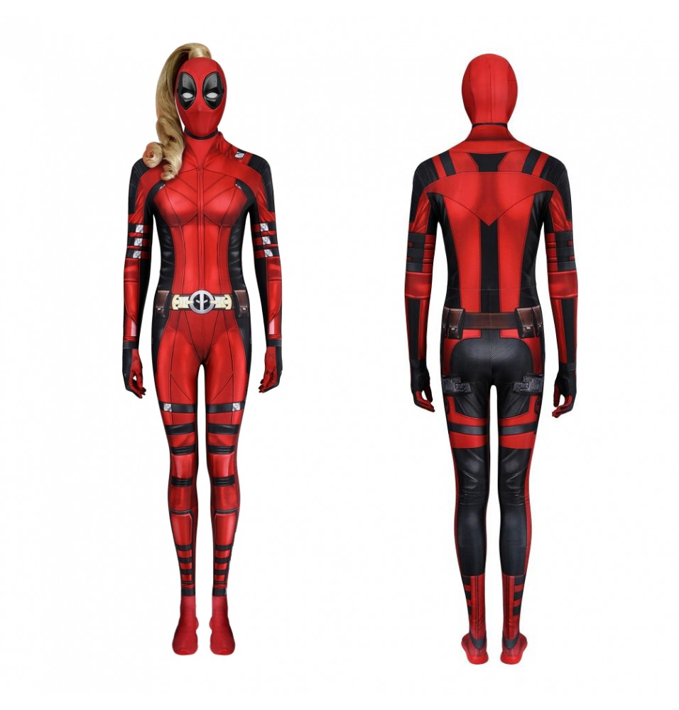 Deadpool 3 Lady Deadpool Cosplay Jumpsuit